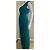 Vera Wang Regency One-Shoulder Abendkleid Smaragdgrün - Ansicht 3
