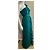 Vera Wang Regency One-Shoulder Abendkleid Smaragdgrün - Ansicht 4