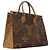 Borsa Tote Louis Vuitton Monogram Giant Reverse OnTheGo MM Marrone - vista 2