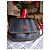 Fendi Borsa a Tracolla in Tela a Righe e Pelle Marrone Blu - vista 5