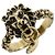 Anello Gucci Lion Head placcato oro D'oro