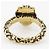 Anello Gucci Lion Head placcato oro D'oro - vista 4