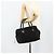 Céline Borsa a mano CELINE Circle Nylon Nero Oro Auth 177620 D'oro - vista 23