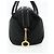 Céline Borsa a mano CELINE Circle Nylon Nero Oro Auth 177620 D'oro - vista 3