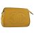 Pochette CHANEL in pelle Caviar Oro Giallo CC Auth bs35112 D'oro