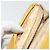 Pochette CHANEL in pelle Caviar Oro Giallo CC Auth bs35112 D'oro - vista 12