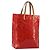 LOUIS VUITTON Borsa Monogram Vernis Reade MM Rosso Rouge M91086 LV Auth 179101