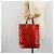 LOUIS VUITTON Borsa Monogram Vernis Reade MM Rosso Rouge M91086 LV Auth 179101 - vista 22