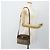Borsa GUCCI GG Supreme Web Sherry Line in PVC Beige Oro 119 02 087 Auth 179638 D'oro - vista 21