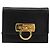 Borsa a tracolla Salvatore Ferragamo Gancini con catena in pelle nera e oro Auth 179103 Nero D'oro - vista 13