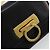 Borsa a tracolla Salvatore Ferragamo Gancini con catena in pelle nera e oro Auth 179103 Nero D'oro - vista 17