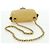 CHANEL Mini Matelasse 16 Chain Bag Lamb Skin Yellow Gold CC Auth 178543SAV D'oro Giallo - vista 8