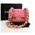CHANEL Matelasse Chain Shoulder Bag Lamb Skin Pink Gold CC Auth 177321SAM Rosa D'oro - vista 12