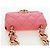 CHANEL Matelasse Chain Shoulder Bag Lamb Skin Pink Gold CC Auth 177321SAM Rosa D'oro - vista 6