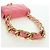CHANEL Matelasse Chain Shoulder Bag Lamb Skin Pink Gold CC Auth 177321SAM Rosa D'oro - vista 7