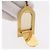 LOUIS VUITTON Portachiavi Address Key Ring metal Gold Tone LV Auth 179855 - vista 10