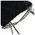 CHANEL 22 Borsa a Spalla con Cordino in Scamosciato Nero e Argento CC Auth BA12610SM - vista 6
