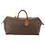 Céline Borsa Boston CELINE Macadam Canvas PVC Pelle 2way Marrone Oro Auth ep14007 D'oro - vista 13
