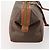 Céline Borsa Boston CELINE Macadam Canvas PVC Pelle 2way Marrone Oro Auth ep14007 D'oro - vista 4