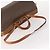 Céline Borsa Boston CELINE Macadam Canvas PVC Pelle 2way Marrone Oro Auth ep14007 D'oro - vista 7