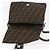 FENDI Zucca Canvas Mamma Baguette Shoulder Bag Black Brown Auth 179387V Marrone Nero - vista 20
