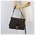 FENDI Zucca Canvas Mamma Baguette Shoulder Bag Black Brown Auth 179387V Marrone Nero - vista 26