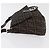 FENDI Zucca Canvas Mamma Baguette Shoulder Bag Black Brown Auth 179387V Marrone Nero - vista 4