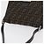 FENDI Zucca Canvas Mamma Baguette Shoulder Bag Black Brown Auth 179387V Marrone Nero - vista 6