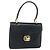 Céline Borsa CELINE in pelle blu navy e oro Auth mr2438 D'oro