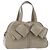 Borsa SAINT LAURENT in pelle verniciata Grigio Argento Auth 180031A Marrone
