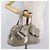 Borsa SAINT LAURENT in pelle verniciata Grigio Argento Auth 180031A Marrone - vista 23
