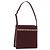 Borsa a Spalla BURBERRY Nova Check in Pelle Bordeaux Argento Auth ep14479 Bordò