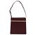 Borsa a Spalla BURBERRY Nova Check in Pelle Bordeaux Argento Auth ep14479 Bordò - vista 13