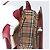 Borsa a Spalla BURBERRY Nova Check in Pelle Bordeaux Argento Auth ep14479 Bordò - vista 17