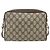 Borsa a Spalla GUCCI GG Supreme Web Sherry Line PVC Beige Oro Auth 179865 D'oro - vista 2