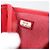 CHANEL Matelassé Compact Wallet Lammfell Rot Silber CC Authentisch 179886A - Ansicht 10