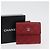 CHANEL Matelassé Compact Wallet Lammfell Rot Silber CC Authentisch 179886A - Ansicht 12