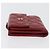 CHANEL Matelassé Compact Wallet Lammfell Rot Silber CC Authentisch 179886A - Ansicht 4