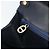 Borsa a tracolla Christian Dior in pelle blu navy e oro Auth am11577 D'oro - vista 21