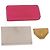 Hermès Portafoglio HERMES in pelle 3 pezzi Rosa Rosso beige Auth bs34898