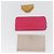 Hermès Portafoglio HERMES in pelle 3 pezzi Rosa Rosso beige Auth bs34898 - vista 2
