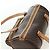 Céline Borsa Boston CELINE in tela Macadam PVC Pelle Marrone Oro Auth 176802V D'oro - vista 6