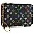 LOUIS VUITTON Multicolor Pochette Cles NM Münzbeutel Schwarz M60279 Auth 177627SAM