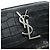 SAINT LAURENT Carteira Compacta Cassandra Croco Embossing Black Auth 179335M Preto - vista 17