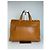 Bolso Tote Courreges de cuero color canela con herrajes en tono plata Camello - vista 2