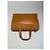 Bolso Tote Courreges de cuero color canela con herrajes en tono plata Camello - vista 3