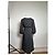 Vintage Balenciaga Mix Kleid Grau - Ansicht 3