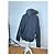 Windbreaker Alexander Wang Schwarz Reflektierendes Logo Muster - Ansicht 4