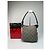 Triomphe Céline Vintage Celine Canvas Schultertasche Grau - Ansicht 2