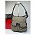 Triomphe Céline Vintage Celine Canvas Schultertasche Grau - Ansicht 7